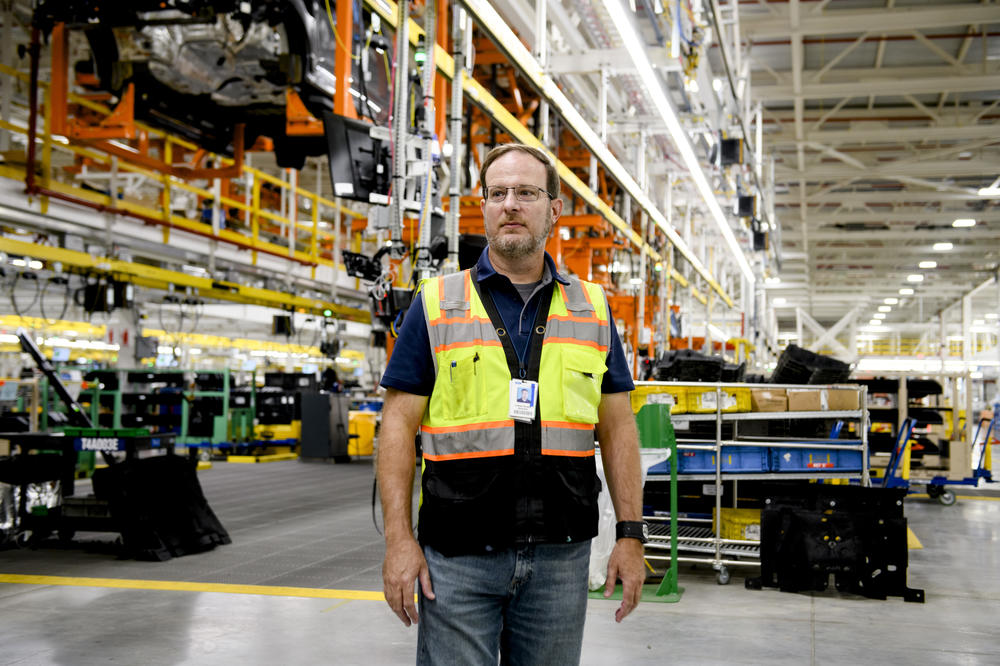 Ford Plant Manager Chris Skaggs at the Ford Rouge Electric Vehicle Center in Dearborn, Mich., on September 7th, 2022.