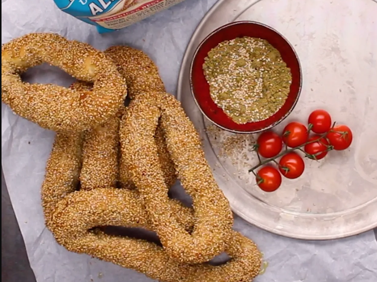 Jamie Geller's Jerusalem bagels are a more traditional option for fans of assorted cheeses and meats.