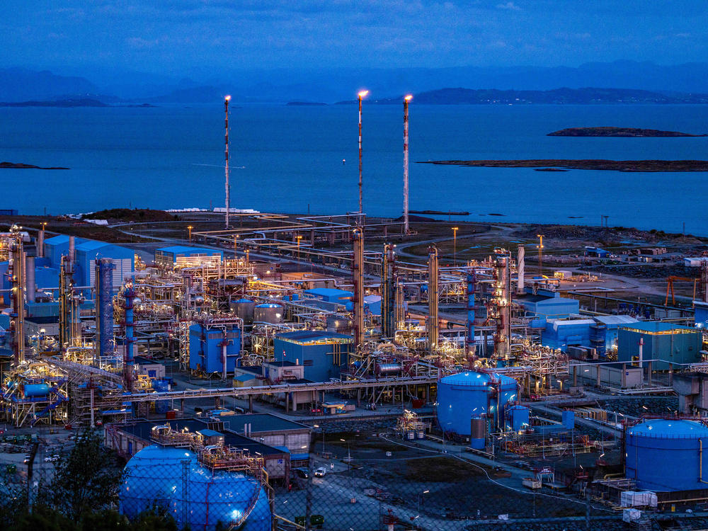 The Karsto gas processing plant in the municipality of Tysvær, Norway — which said it will increase security around its oil installations after the Nord Stream pipeline leaks.