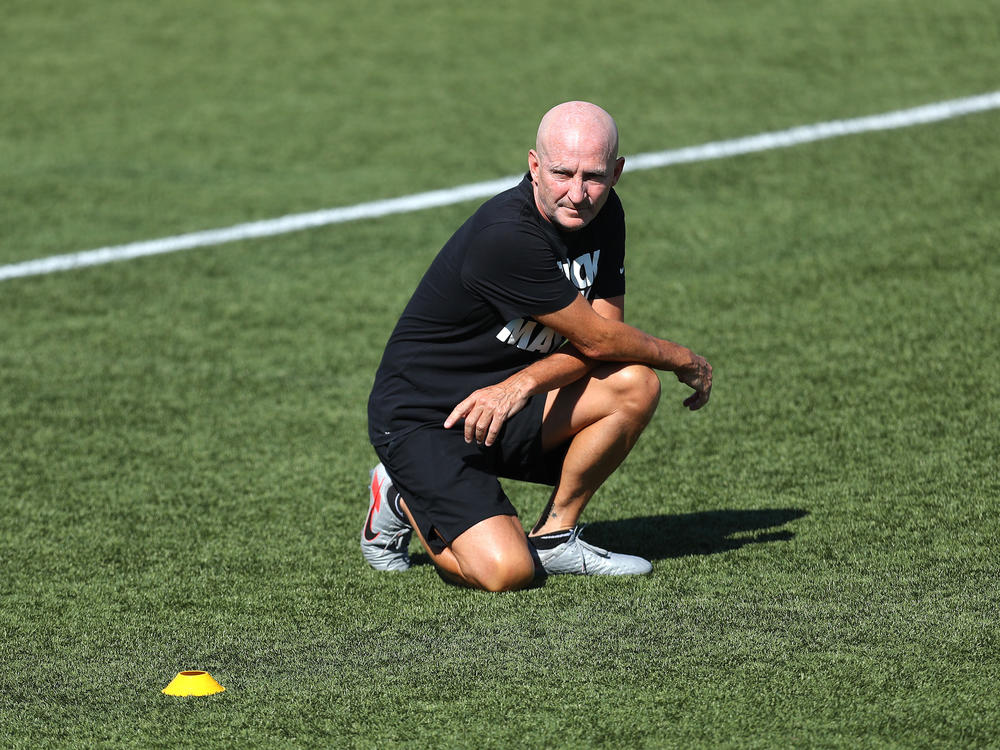 Paul Riley, seen here in July 2020, is among the former NWSL coaches whose behavior is detailed in the investigative report by Sally Q. Yates into abuse in the league.