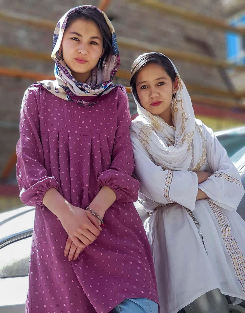 Marzia Mohammadi, left, and Hajar Mohammadi were best friends and cousins who died in a suicide bombing at a learning center in Kabul. Marzia's diary captures both the hopes and fears of young Afghan women, particularly Hazaras, under Taliban rule.