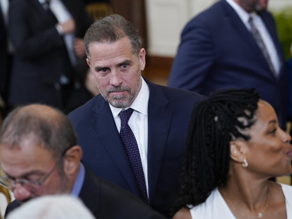 Hunter Biden is seen after a White House ceremony on July 7, 2022.