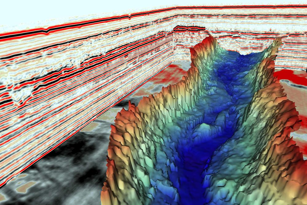 A digital model of a massive channel that carried meltwater away from ancient glaciers.
