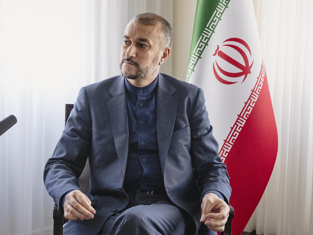 Iranian Foreign Minister Hossein Amir-Abdollahian speaks to NPR's Steve Inskeep in New York City on Monday, Sept. 26, 2022