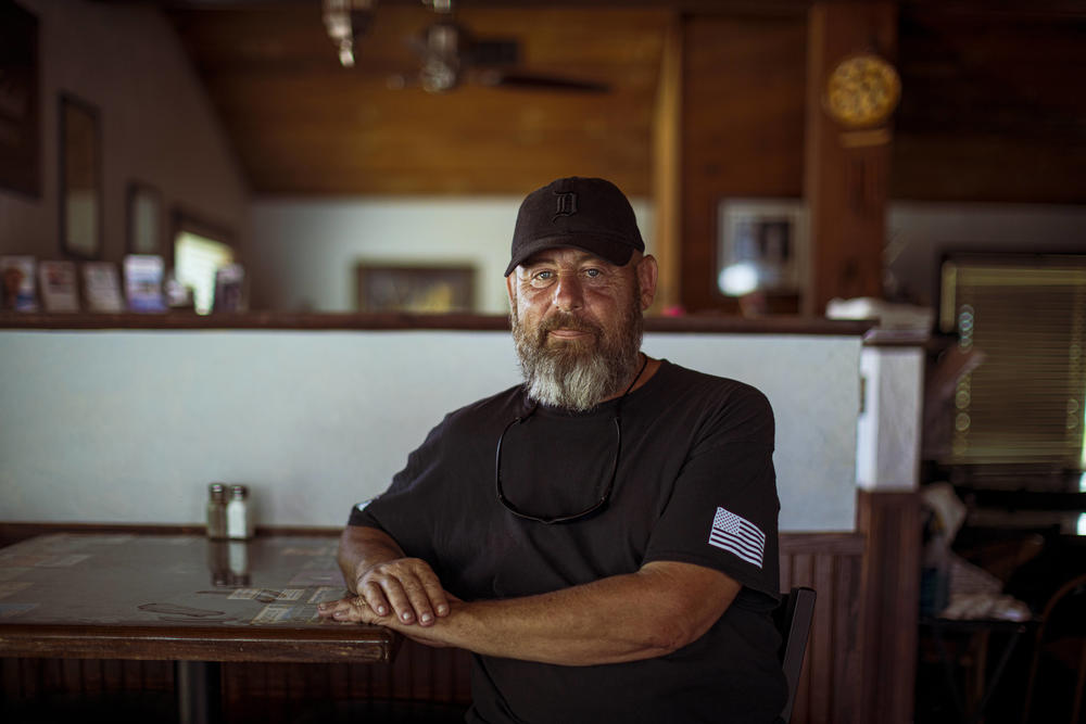 Ryan Wall owns Ricaltini's restaurant and bar that was severely damaged by Hurricane Ian in Englewood, Fla.