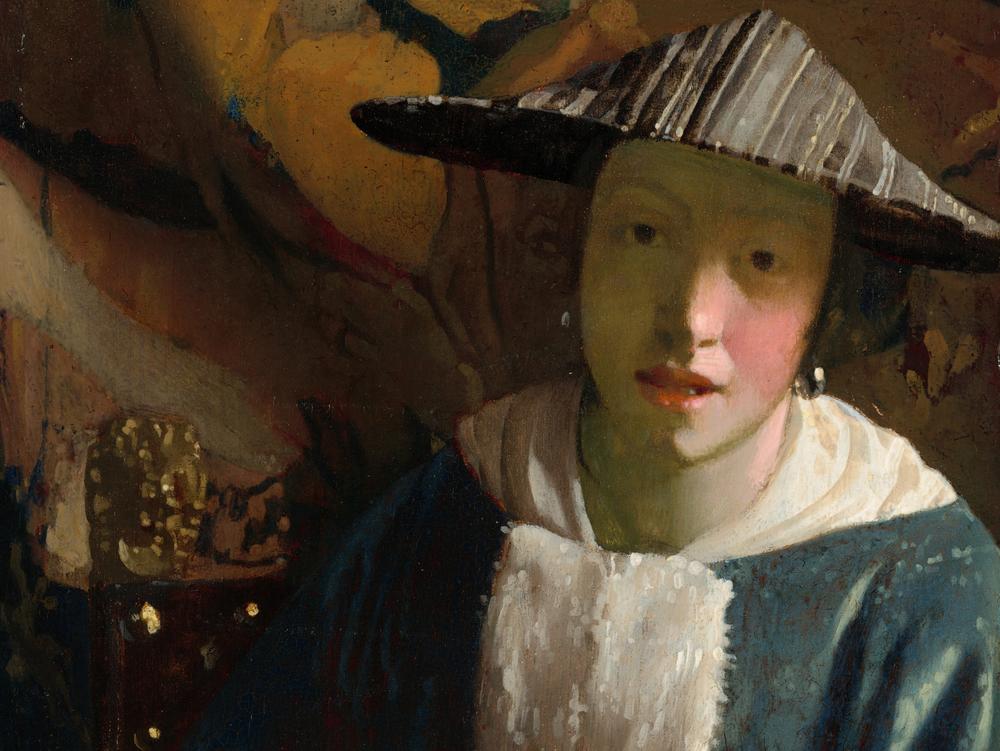 Researchers believe <em>Girl with a Flute</em> could not have been painted by Vermeer because it lacked his precision and paint application.
