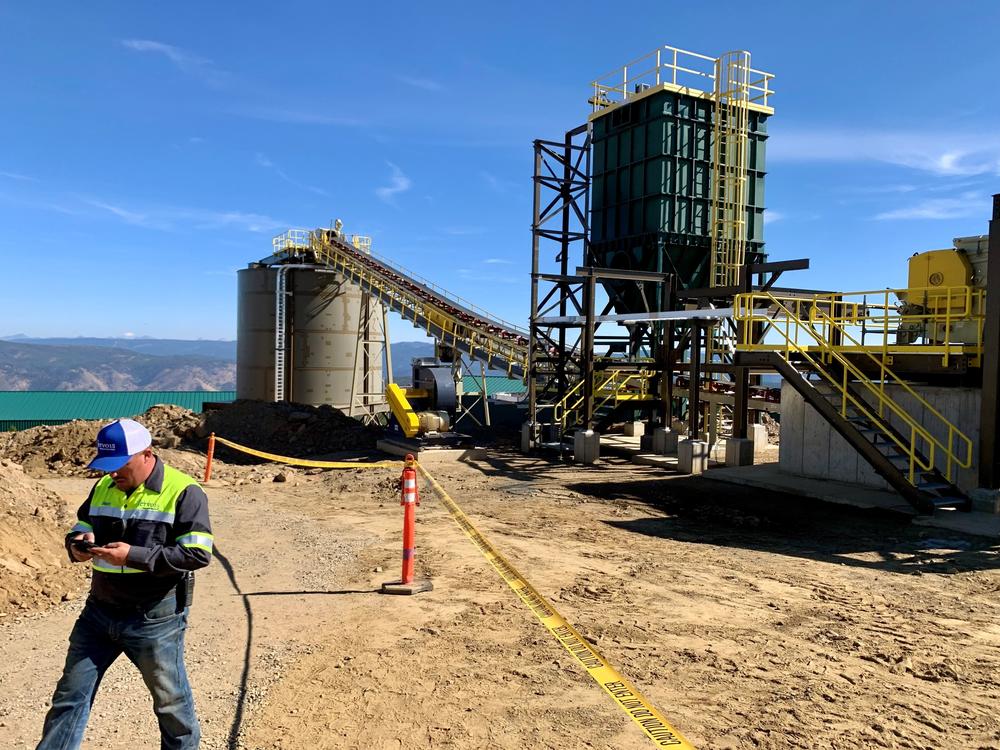 Part of the mineral processing equipment at Idaho Cobalt Operations.