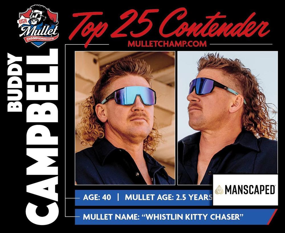 Buddy Campbell with his mullet 