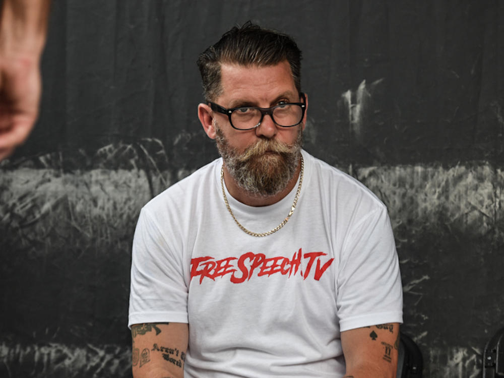 Proud Boys founder Gavin McInnes is slated to speak at Penn State University later this month — an event that has sparked protest plans and a petition. He's seen here in 2019.