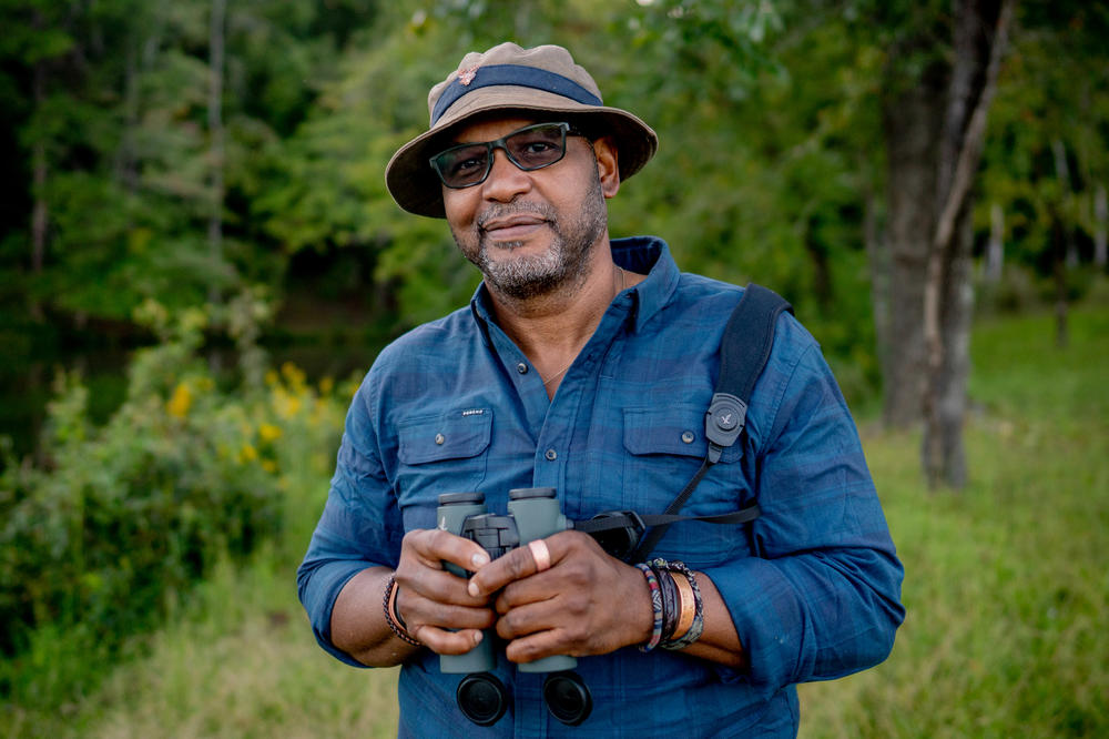 Joseph Drew Lanham, onrnithologist, naturalist, and writer, and now a 2022 MacArthur Fellow, in Clemson, S.C.