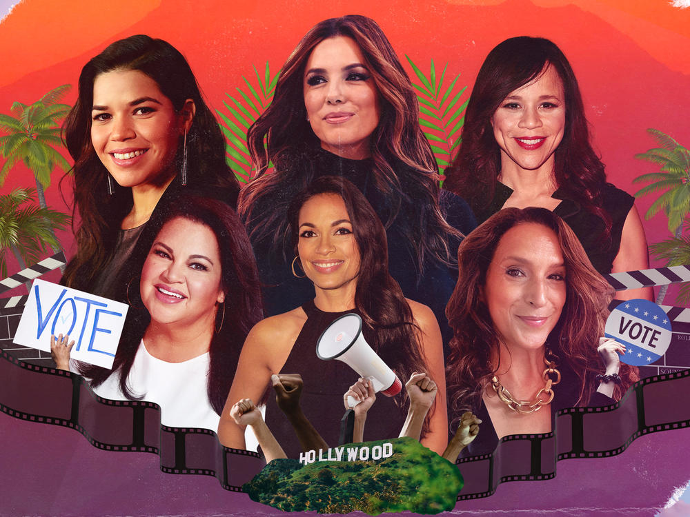 America Ferrera (clockwise from top left), Eva Longoria, Rosie Perez, Ivette Rodriguez, Rosario Dawson and Christy Haubegger are using their platforms to promote empowerment and representation.