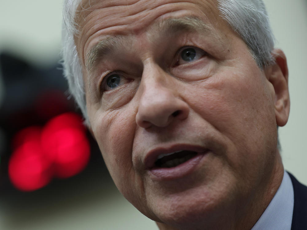 Chairman and CEO of JPMorgan Chase & Co. Jamie Dimon testifies during a hearing before the House Committee on Financial Services at Rayburn House Office Building on Capitol Hill on Sept. 21, 2022.