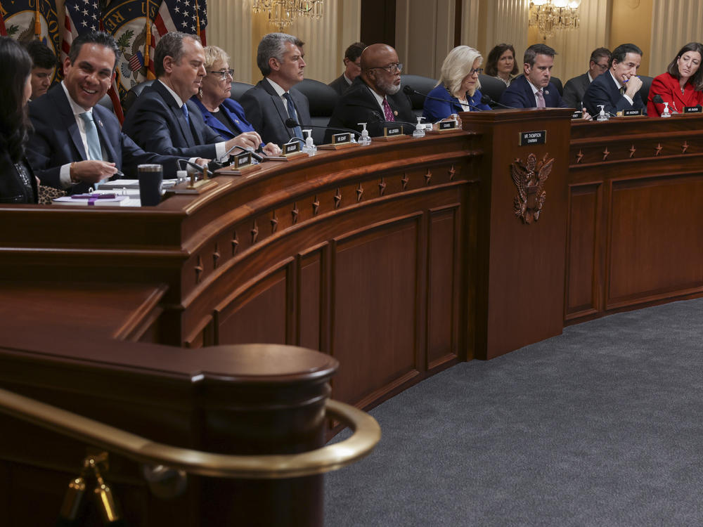 The House Select Committee to Investigate the January 6th Attack on the U.S. Capitol votes to subpoena former President Donald Trump, in the Cannon House Office Building on October 13, 2022 in Washington, DC.