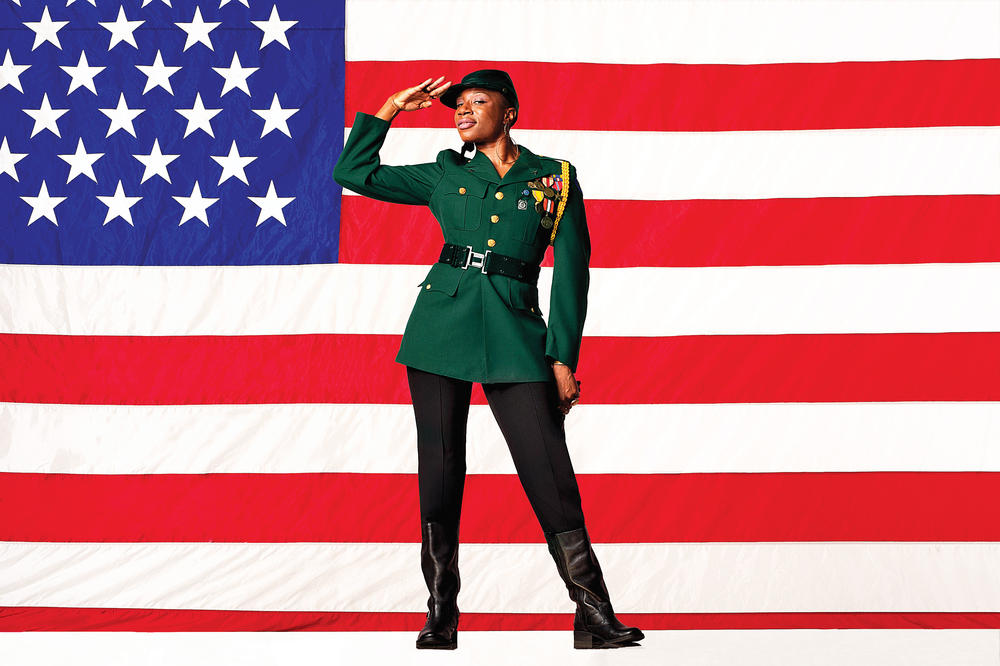 Aisha Hinds makes patriotism sexy as Gen. George S. Patton, the titular role in the 1970 classic.