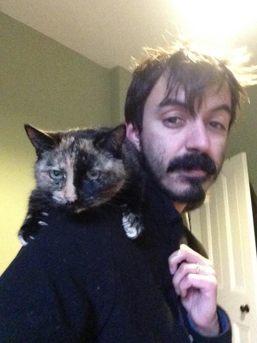 Toast used to curl up on Jonathan Saha's shoulders. Saha said of this photo: 