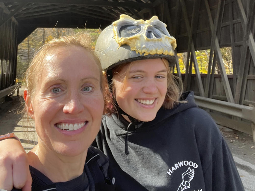 Karissa McDonough and her daughter Eireann McDonough went for a run in Waterbury Center, Vermont, on Sunday in honor of their friend Sue Karnatz, who was one of five people killed Thursday night in a shooting rampage in Raleigh, N.C.