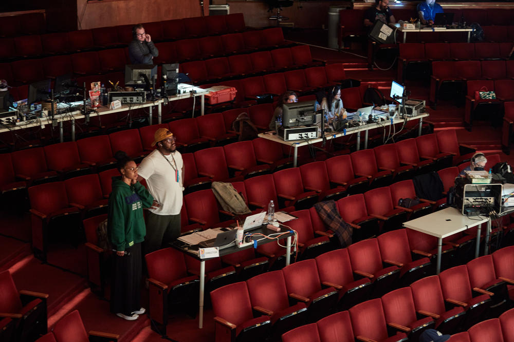 Rehearsal at the Dallas Theater Center on Oct. 4, 2022.