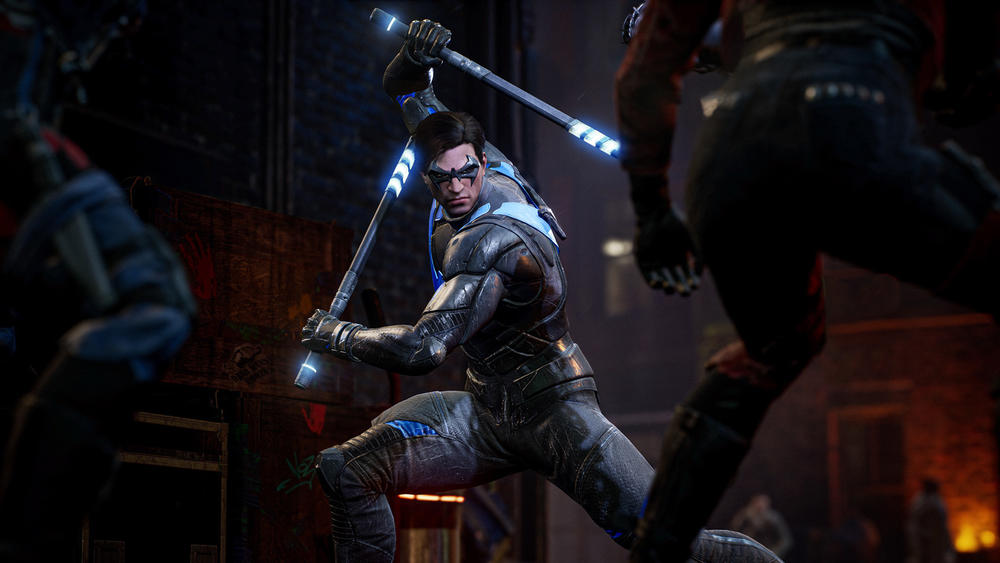 Nightwing strikes a pose.
