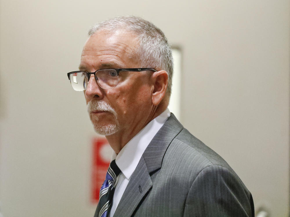 UCLA gynecologist James Heaps appears in Los Angeles Superior Court in 2019.
