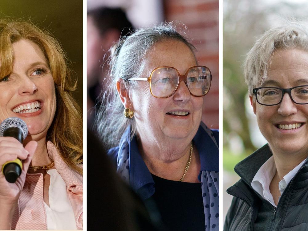 From left: Republican candidate Christine Drazan, Democrat-turned-independent candidate Betsy Johnson and Democratic candidate Tina Kotek are all vying for the Oregon governor's office.