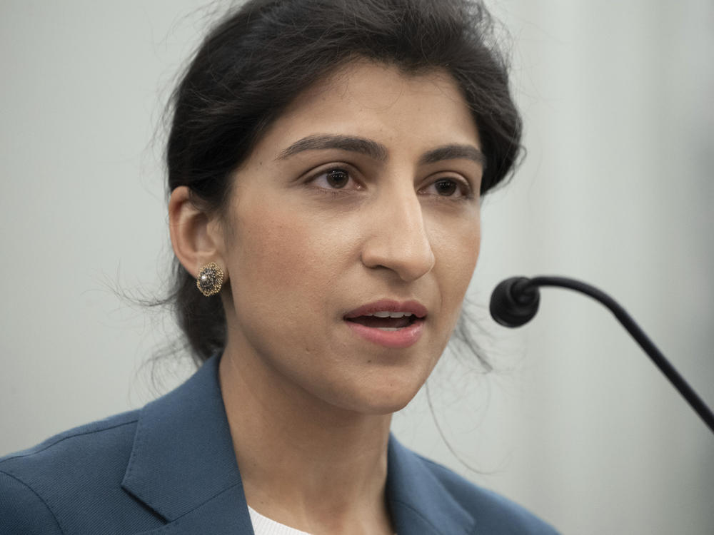 FTC Chairperson Lina Khan, speaking at a Senate Committee hearing in 2021. Last week, the FTC moved closer to modernizing a rule that requires funeral businesses to provide prices to consumers when they visit or call.