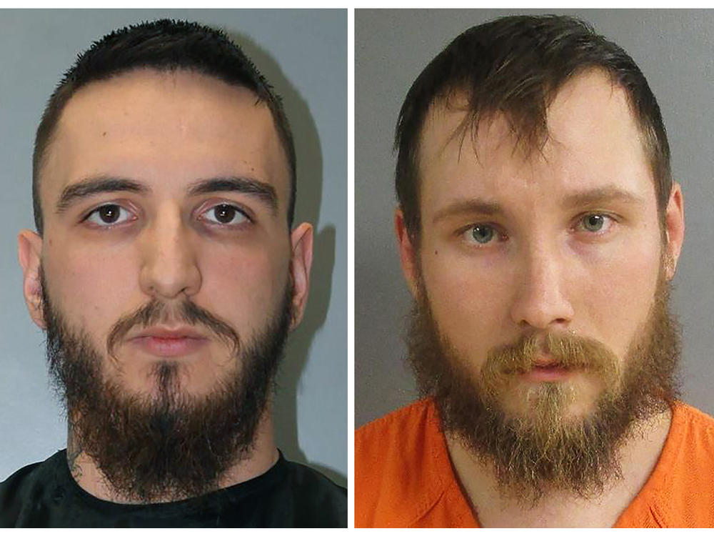 Paul Bellar (from left), Joseph Morrison and Pete Musico, who were accused of supporting a plot to kidnap Michigan Gov. Gretchen Whitmer, were convicted of all charges Wednesday.