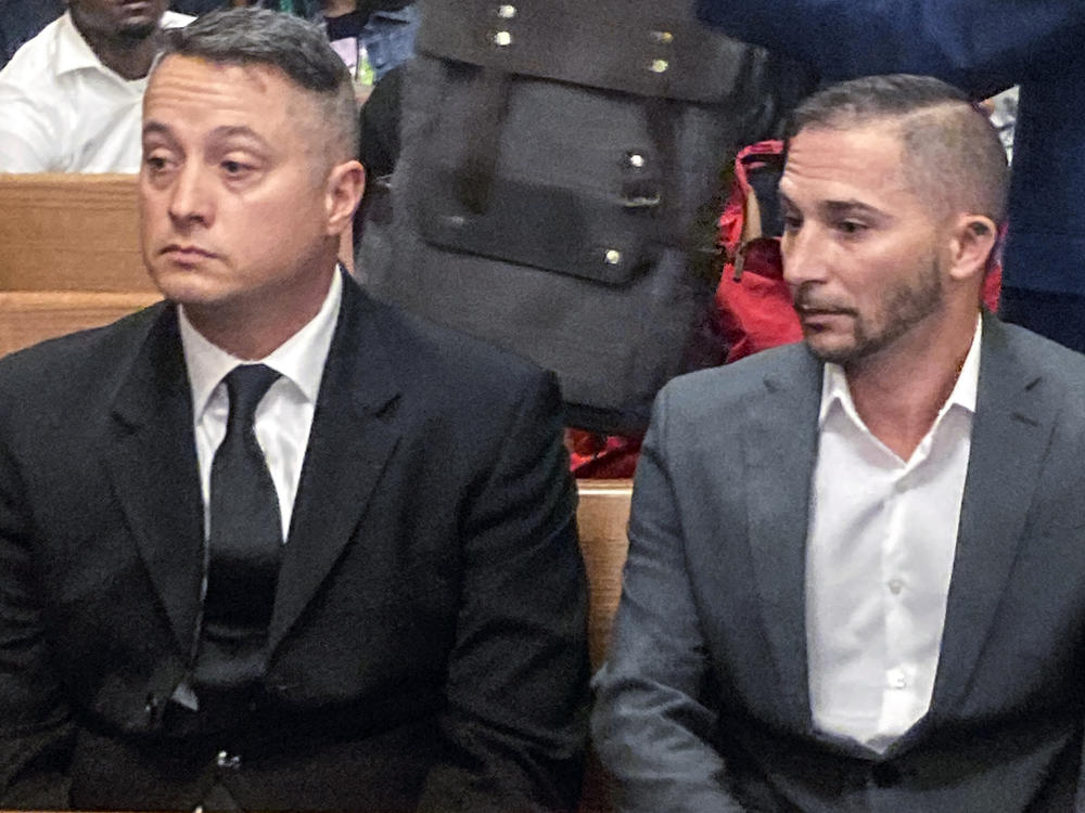 Jacob Runyan (left) and Chase Cominsky pleaded not guilty to cheating and other felonies Wednesday, related to a lucrative fishing tournament on Lake Erie where they were accused of stuffing five walleye fish with lead weights and fish filets.