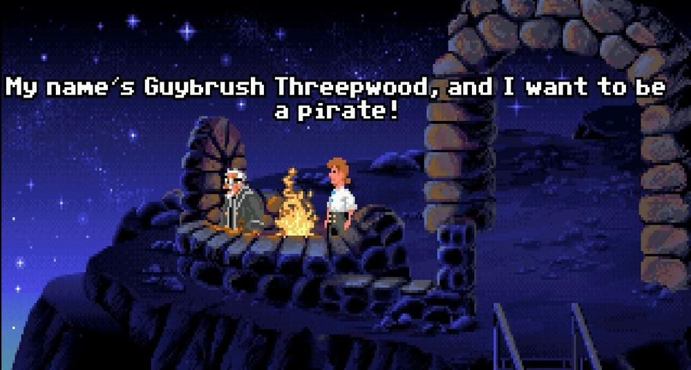 Guybrush Threepwood's iconic opening line in 1990's 'The Secret of Monkey Island,' the first game in the series.