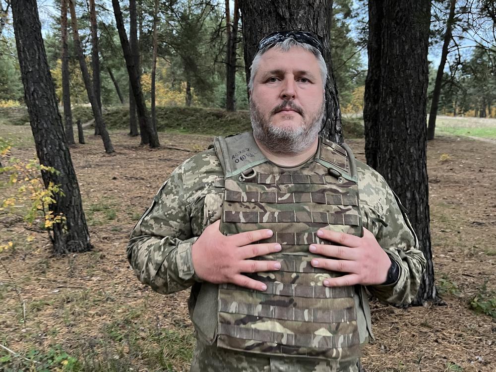 Maj. Roman Kovalev leads a newly formed 500-person battalion that is training at military camp outside Dnipro, Ukraine, on Oct. 24.