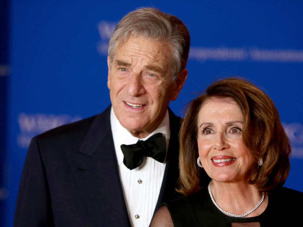 WASHINGTON, DC - APRIL 28: Paul Pelosi (L) and House Minority Leader Nancy Pelosi (D-CA) attend the 2018 White House Correspondents' Dinner at Washington Hilton on April 28, 2018 in Washington, DC.