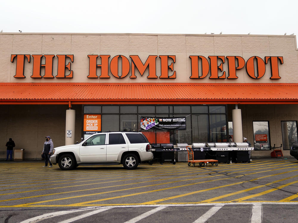 The Home Depot store is seen in Philadelphia on Feb. 22. Home Depot workers in  the city could form the company's first unionized store.
