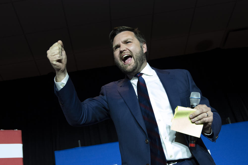 Republican J.D. Vance, seen here last spring, has been elected to the Senate from Ohio, defeating Rep. Tim Ryan.