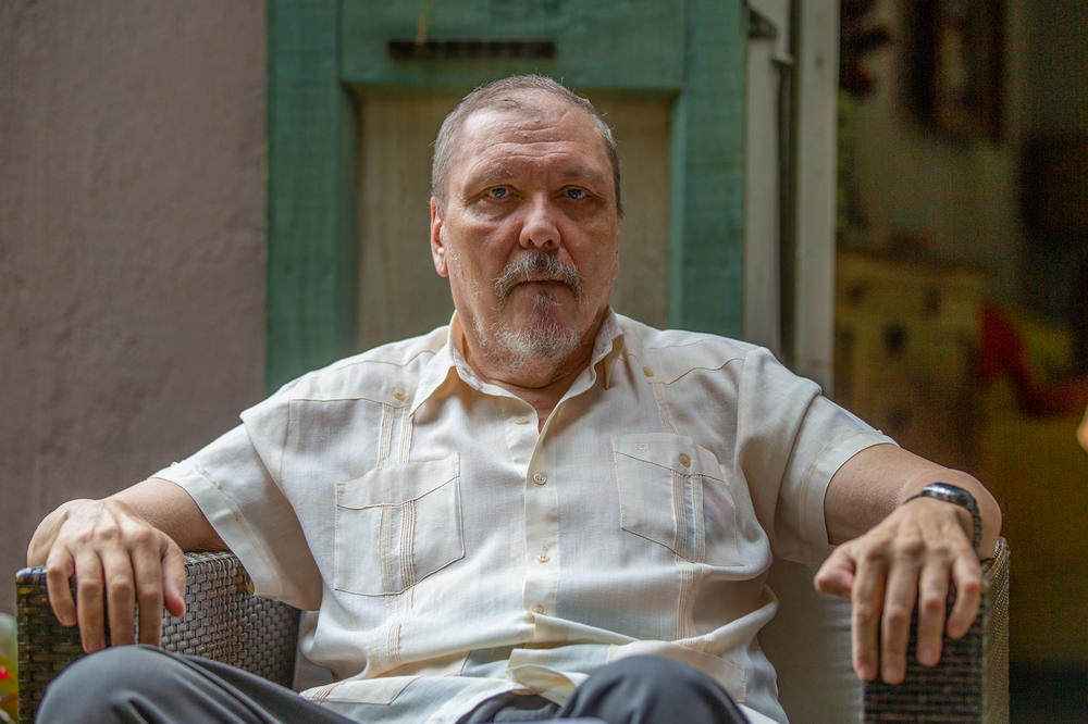 Georges Michel at his home in Port-au-Prince on Oct. 25.