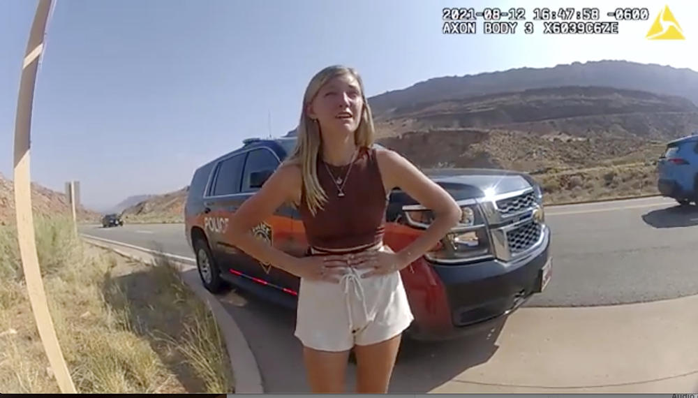 In this image taken from police body camera video provided by The Moab Police Department, Gabrielle 