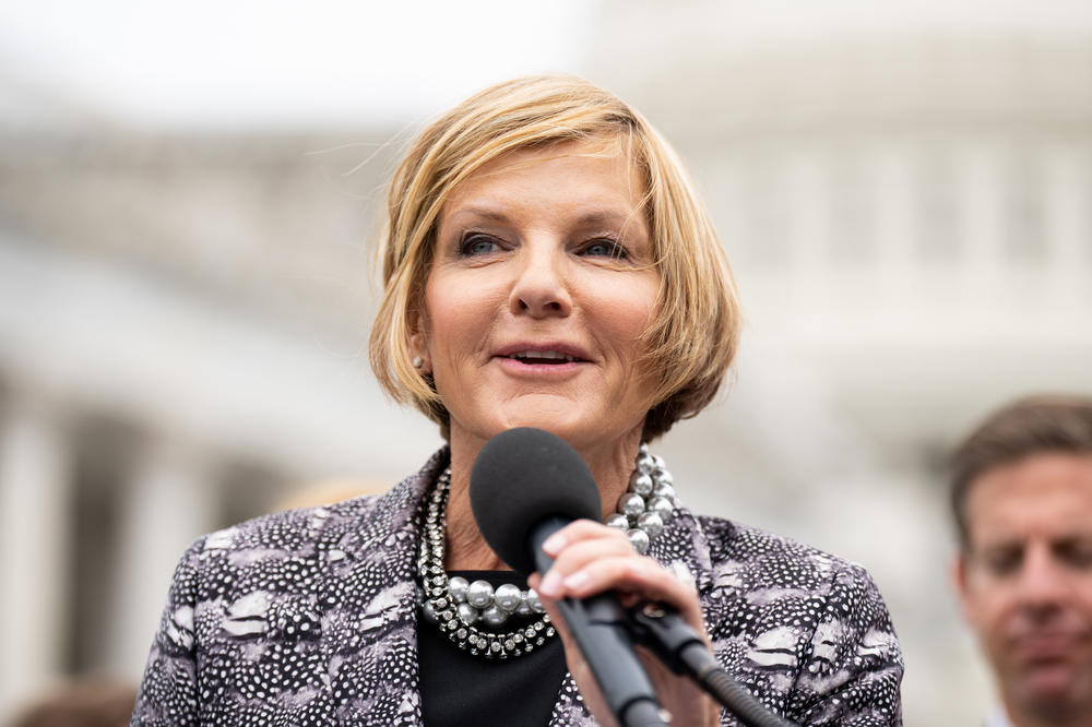 Rep. Susie Lee, D-Nev., speaks at a news conference in Washington in May.