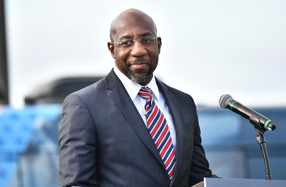 Raphael Warnock, seen in 2020 during his successful campaign for the Senate from Georgia.