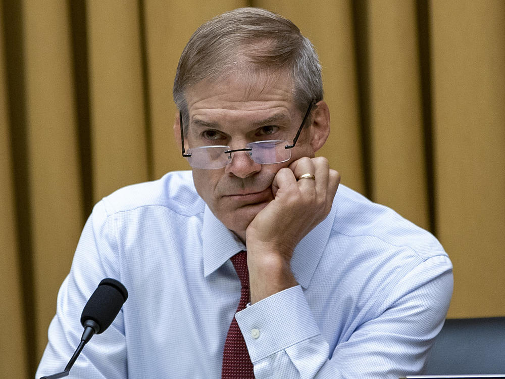 Ranking member Rep. Jim Jordan, R-Ohio, at a House Judiciary Committee hearing on July 14, in Washington, DC. Jordan and House Judiciary Republicans plan to investigate the FBI and Justice Department--if conservatives retake the house--for political bias.
