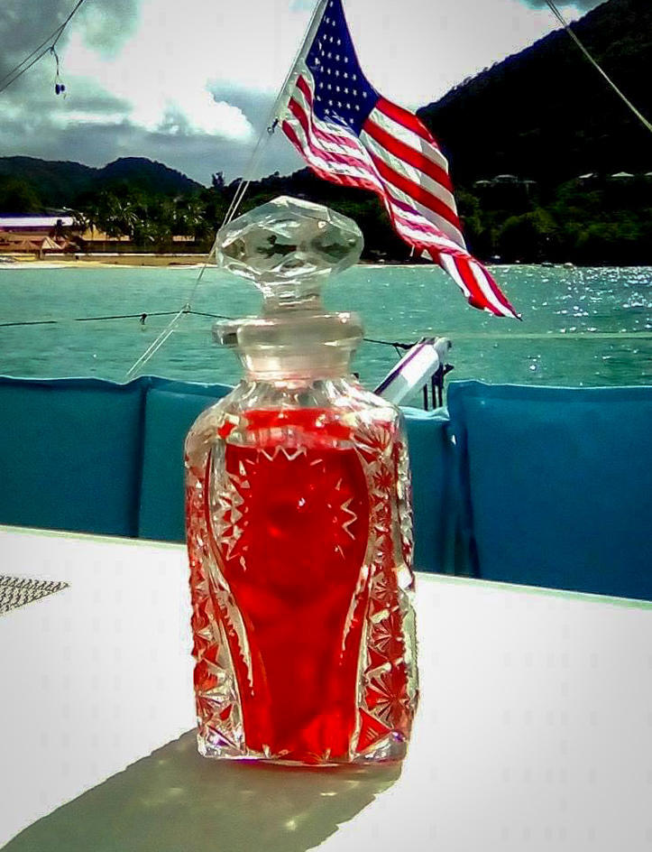A decanter with a chip in it is a reminder of the willingness to take on bold challenges, such as a grandfather's Atlantic crossing as a boy.