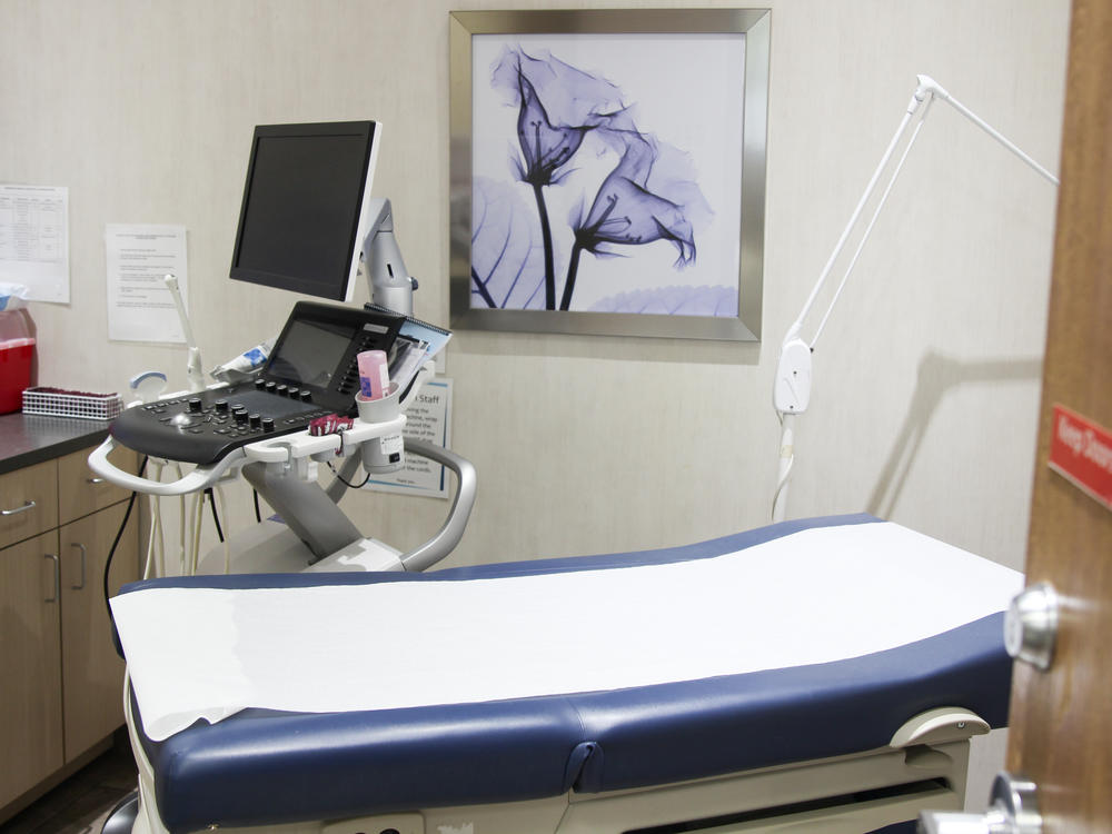 An empty exam room at Northland Family Planning in Sterling Heights, Mich.