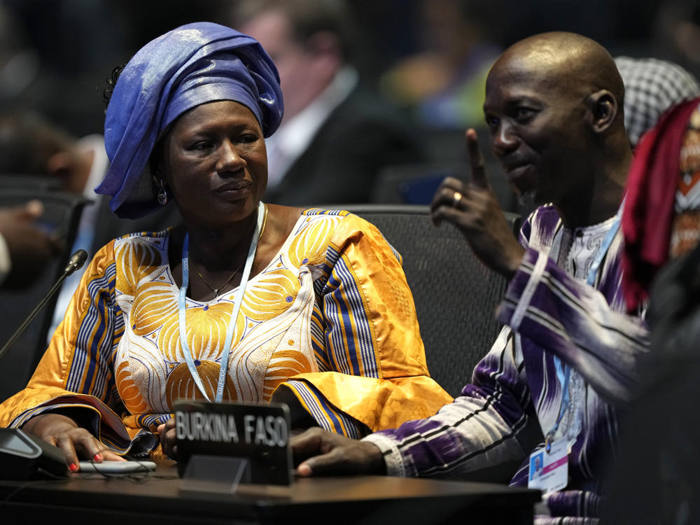 Delegates attend an opening session at the COP27 U.N. Climate Summit, Sunday, Nov. 6, 2022, in Sharm el-Sheikh, Egypt.