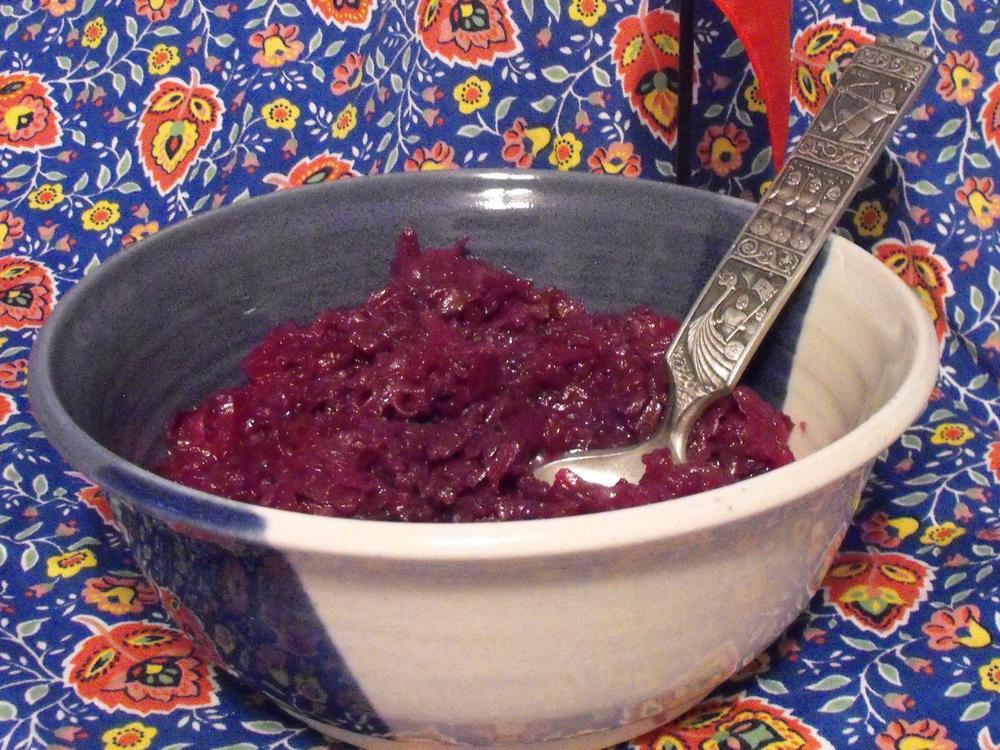 A grandmother's red cabbage, called <em>surkål,</em> cooked with caraway seeds and a dash of vinegar, was the jewel of Thanksgiving and Christmas dinners.