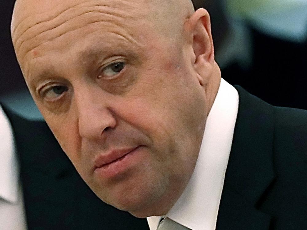 Russian businessman Yevgeny Prigozhin is shown prior to a meeting of Russian President Vladimir Putin and Chinese President Xi Jinping in the Kremlin in Moscow, Russia, on Tuesday, July 4, 2017. Prigozhin, an entrepreneur known as 