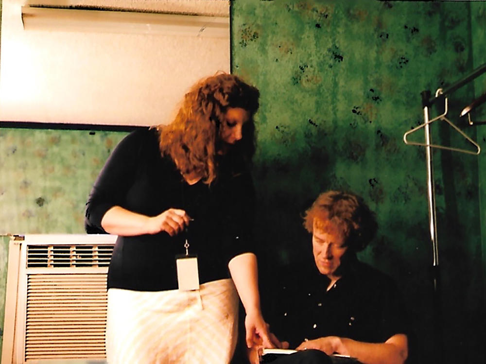 Low's Mimi Parker (left) and Alan Sparhawk backstage at Merriweather Post Pavilion in 2007.