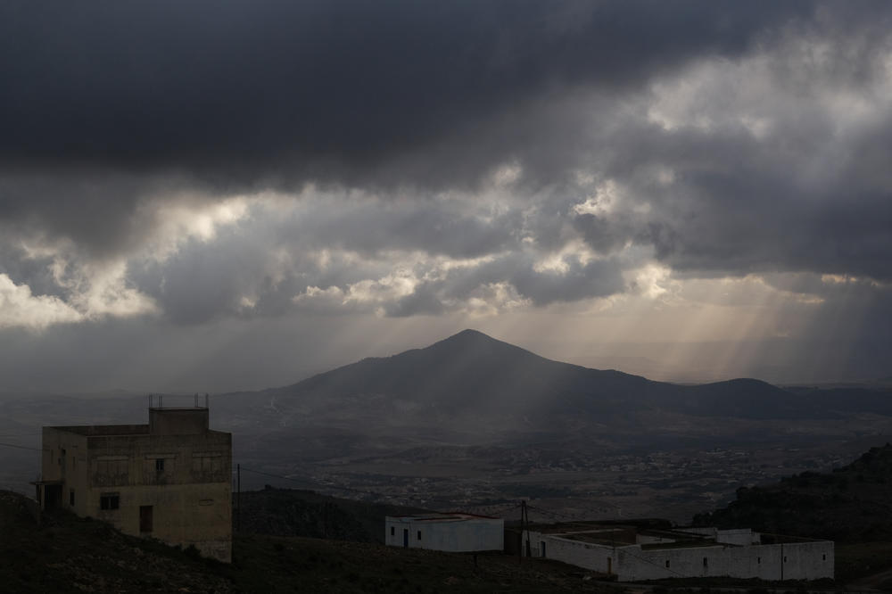 The view into Spain from Mount Gourougou, Morocco on October 12. Men and women attempting to cross the border from Morocco into Spain often spend days and sometimes weeks hiding from authorities on the mountain before they take their chance.