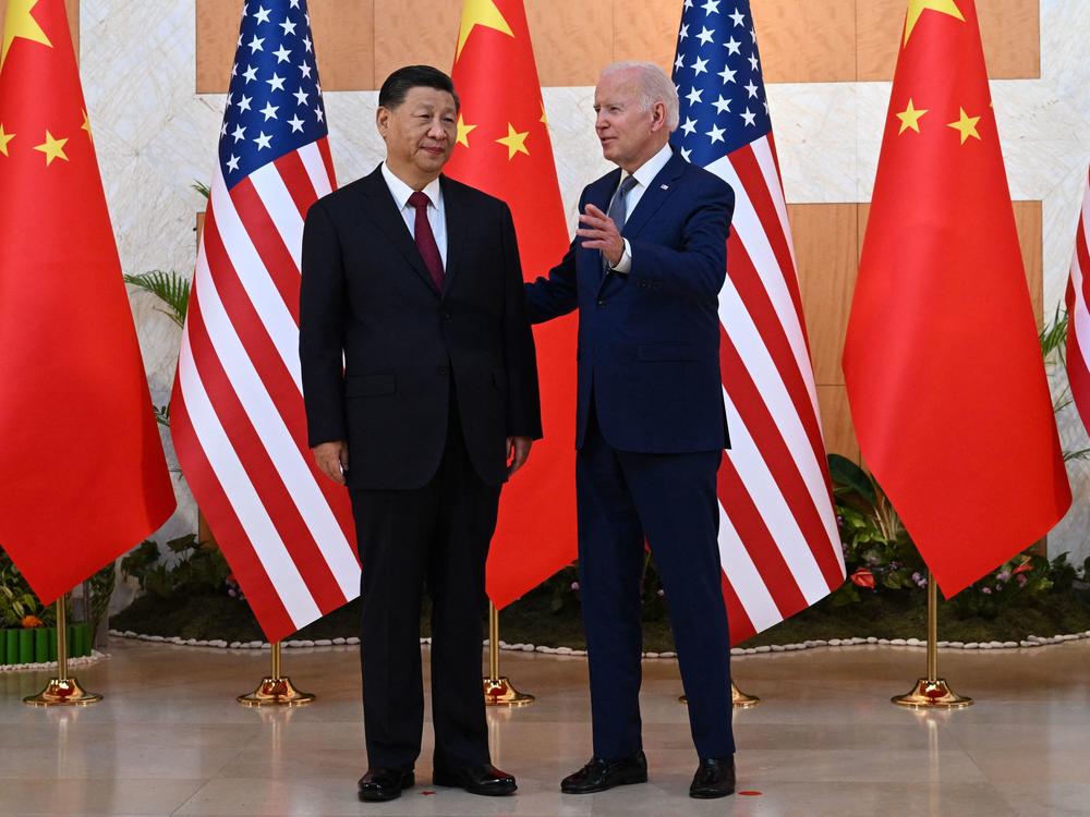 President Joe Biden and Chinese President Xi Jinping hold a meeting on the sidelines of the G20 Summit in Bali on Monday.