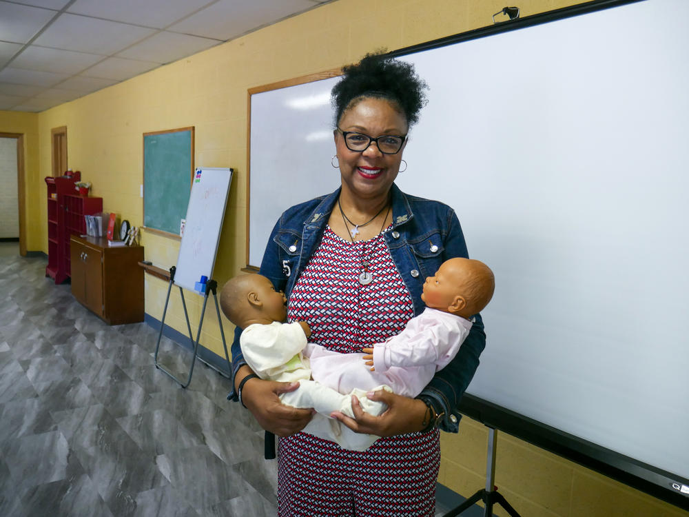 Peggy Jones-Foxx, president of the Wichita Black Nurses Association, teaches prenatal education classes as part of a new initiative to reduce Black infant mortality.