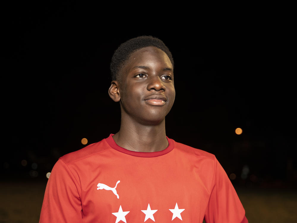 Joshua Nimley, 15, has been playing competitive soccer in Washington, D.C., since he was 6 years old.