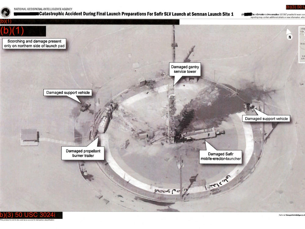 The National Geospatial-Intelligence Agency has officially declassified an image first tweeted by President Trump in 2019.