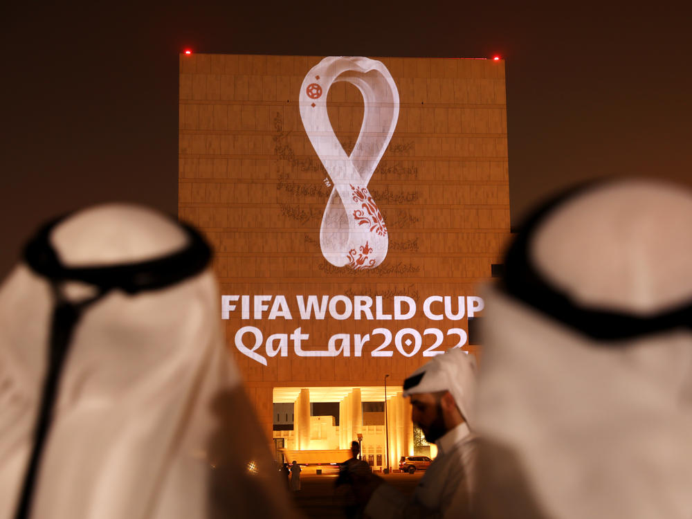 The Official Emblem of the FIFA World Cup Qatar 2022 is unveiled in Doha, Qatar.