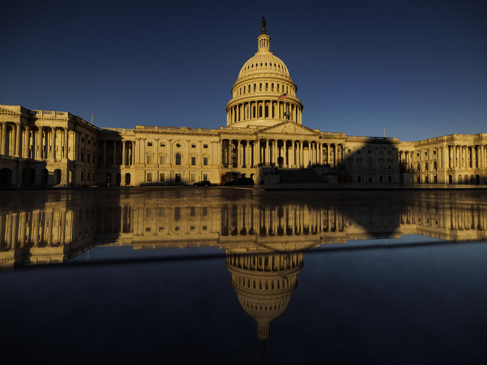 The rising sun illuminates the U.S. Capitol building on Nov. 9, 2022 — the day after Election Day.